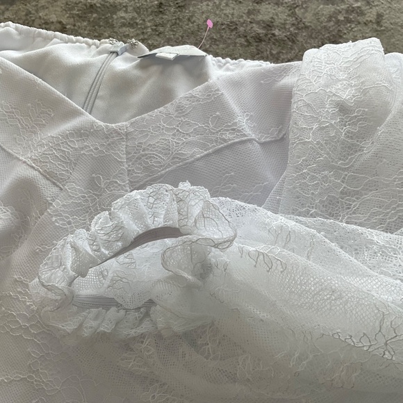 Bridal by ELOQUII Lace Tiered Dress Size 24 - Picture 7 of 10